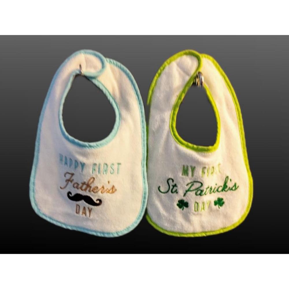 My First Father's Day & My First Saint Patrick's Day Bibs (2pc)